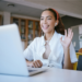 Girl at computer